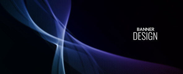 Abstract background modern colorful wave banner background pattern