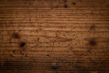 Dark tone old wood plank texture background, scratched wood plank texture.