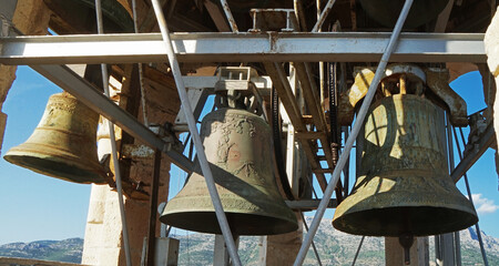 bell in the church, St. Mark's Cathedral, Korcula, Croatia
