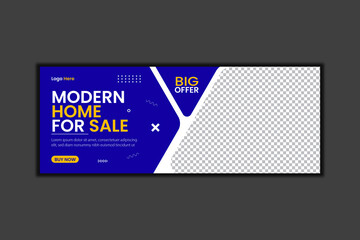 Modern Home Facebook Cover Design and Web Banner