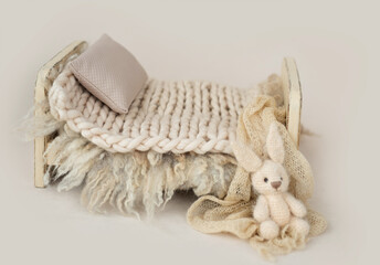 Furniture bed for newborn photoshoot