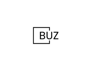Fototapeta premium BUZ letter initial logo design vector illustration