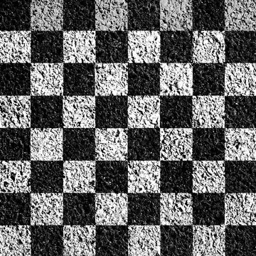 Empty chessboard on the asphalt. Sport. Competitions. Chess Background Education Sports b