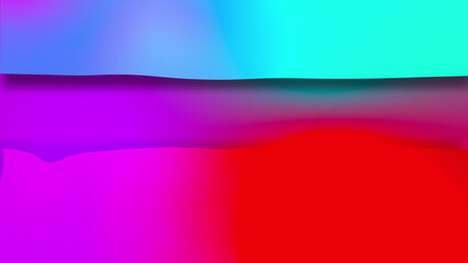 Abstract bright multicolored background with visual illusion and wave effects, 3d render computer generating