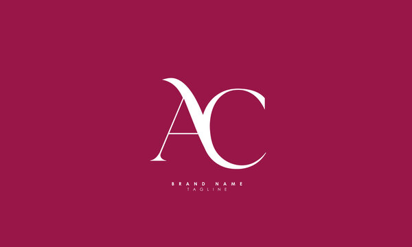 Alphabet letters Initials Monogram logo AC, CA, A and C