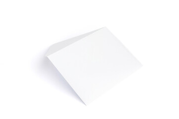 White mail envelope with a place for an inscription on a white background 