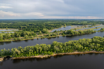 Fototapeta na wymiar Fishing island aerial