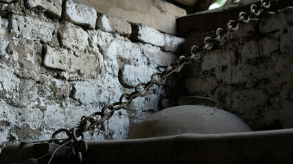 wall with chains