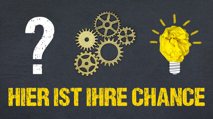 Hier ist Ihre Chance