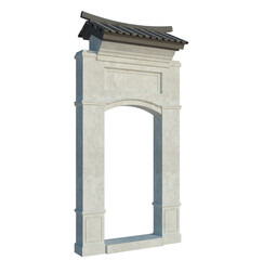 Fototapeta premium 3d Render Building Structure On Isolated