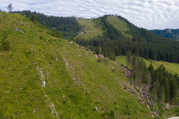 Obraz premium Alps aerial landscape