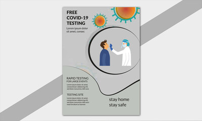 Covid-19 Testing Flyer Templates