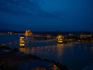 Fototapeta na wymiar Budapest sunset river