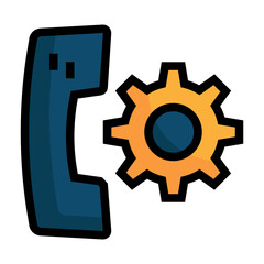 phone filled outline icon