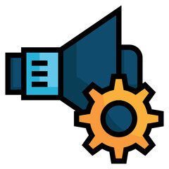 sound filled outline icon