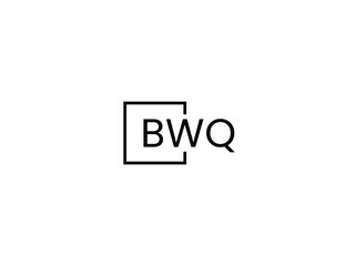 BWQ Letter Initial Logo Design Vector Illustration