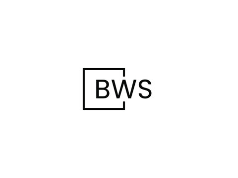 BWS Letter Initial Logo Design Vector Illustration