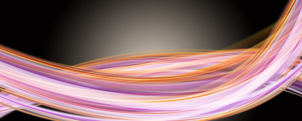 Abstract elegant panorama wave design with space for your text