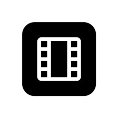 Video icon with square style