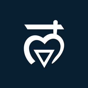 Vector reiki speritual chakra icon: muladhara. Om meditation sign, tattoo yoga symbol on a dark blue background