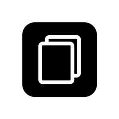 Copy icon with square style