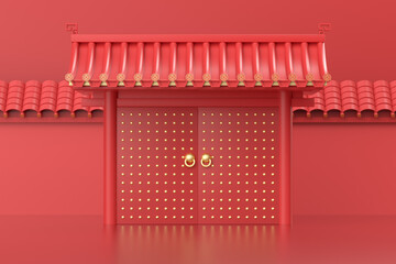 3D rendering chinese style stand