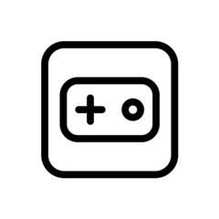 Obraz premium Game console icon with square style
