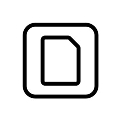 File icon with square style