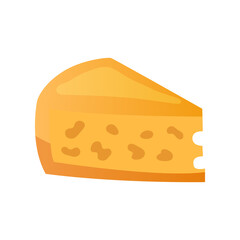 Flat Cheese Illustration