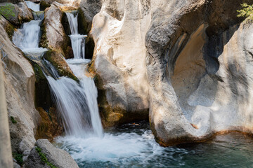 Fototapeta na wymiar turkey sapadere canyon waterfall