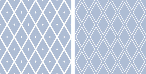 Seamless geometric diamonds patterns.