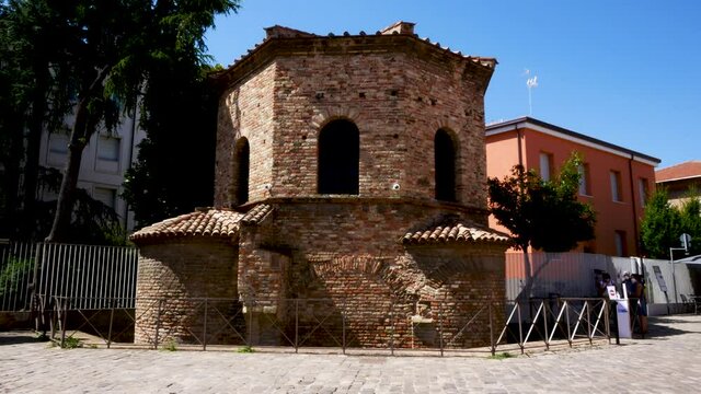 Ravenna, Italy, view of Arian Baptistery church