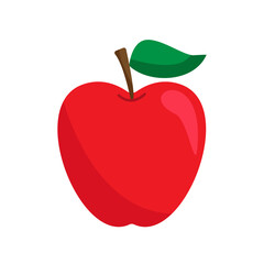Apple food stickers. Back to school. Red