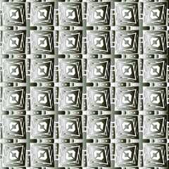 Silver metallic gradient with repeat Pattern . Abstract metallic background