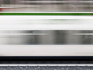 Train with motion blur