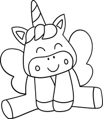 Cute Magic Unicorn vactor for web, wedsite, application, presentation, Graphics design, branding, etc.