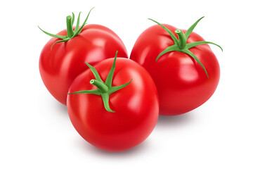 Tomato isolated on white background with clipping path and full depth of field.