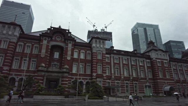 東京都千代田区丸の内の東京駅周辺の東京の都市景観