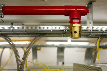 Clean agent fire suppression system used in data centers, backup battery rooms, electrical rooms...