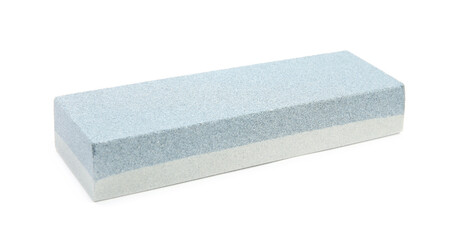Sharpening stone for knife isolated on white