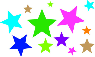 The Star are the colorful vector