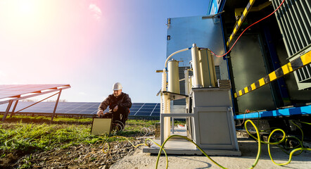 Execution of electrical measuring works on the power transformer