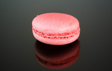 
Attached macaroon purple, photo on dark surface