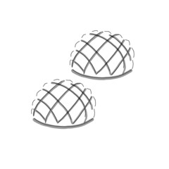 Japanese food illustration. Hand drawn sketch. Japanese cuisine and sweet. Vector illustration of sweet melon bread. Menu design elements. Isolated objects.