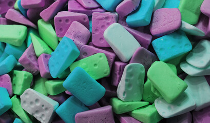Texture of  delicious colorful jelly candies