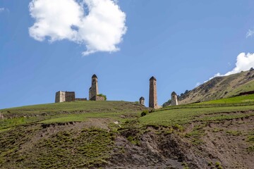 Tower complex. Olgeti. Dzheyrakh region The Republic of Ingushetia. Russia