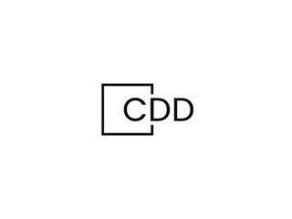 Obraz premium CDD Letter Initial Logo Design Vector Illustration