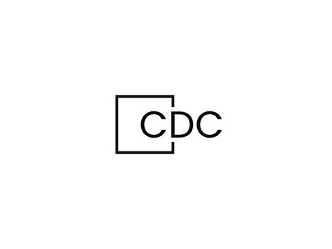 CDC Letter Initial Logo Design Vector Illustration