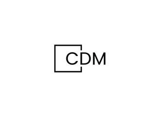 CDM Letter Initial Logo Design Vector Illustration