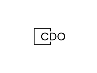 Fototapeta premium CDO Letter Initial Logo Design Vector Illustration